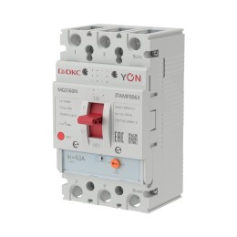 Выключатель автоматический YON max MGS160N 3P 50,4-63А 36кА с регулируемым термомагнитным расцепителем