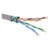 Витая пара F/UTP 4 пары CAT 5E нг(А)-LSLTx серый катушка 305м