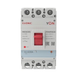 Выключатель автоматический YON max MGS630S 3P 504-630А 60кА с регулируемым термомагнитным расцепителем
