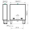 Модуль индикации и защиты, LED зеленый+Варистор A1+, 120V AC/DC