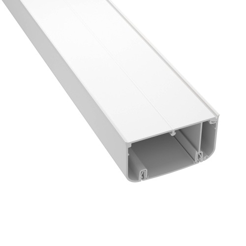 Кабель-канал 90x50 с перегородкой с боковой и фронтальной крышками IN-Liner FRONT