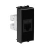 Avanti Компьютерная розетка RJ-45 без шторки      модульная кат.5е Черный квадрат 1 модуль