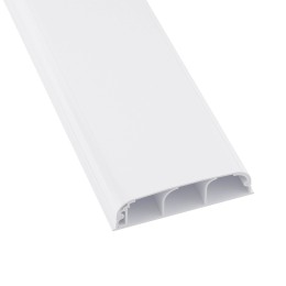 Кабель-канал 90x25 плинтусный треxсекционный с крышкой IN-Liner FRONT