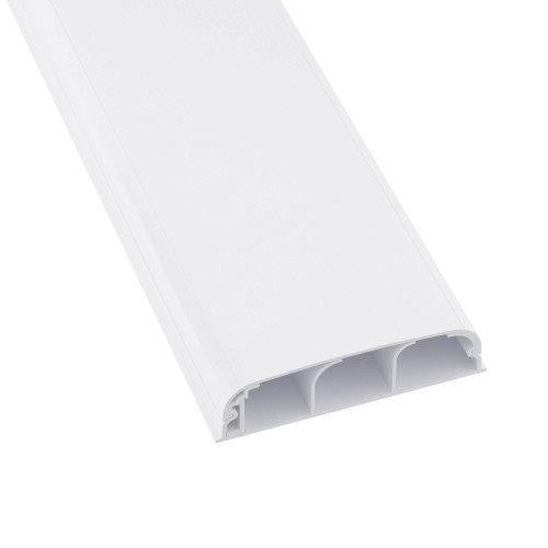 Кабель-канал 90x25 плинтусный треxсекционный с крышкой IN-Liner FRONT