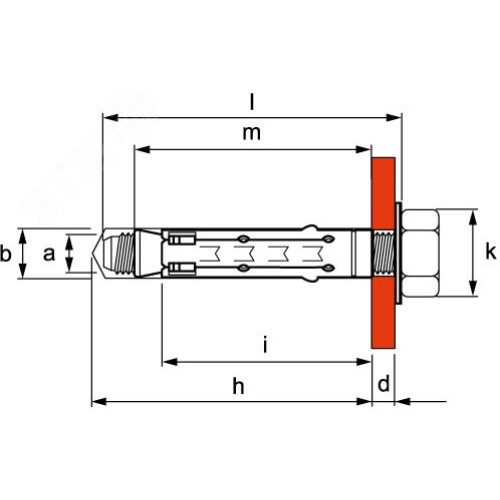Анкер М10 усиленный с болтом (1 уп.-20 шт.)
