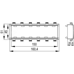 VIVA каркас 6 мод In-liner Front черный