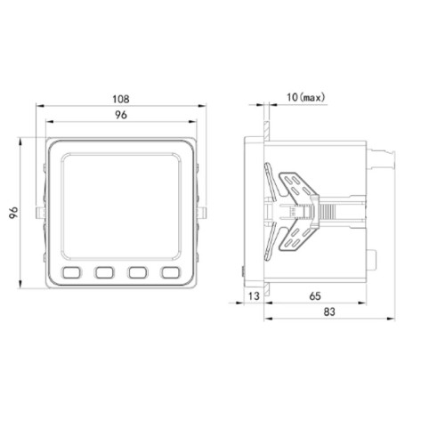 Устройство измерительное многофункциональное MMD9-E, LED-дисплей, RS-485, Modbus