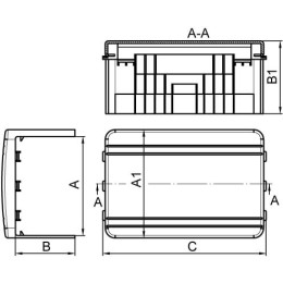 Тройник/отвод плоский Т-образный 80x60 NTAN IN-Liner
