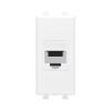 Avanti Компьютерная розетка RJ-45 без шторки      модульная кат.5е экранированная Белое облако 1    модуль