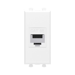 Avanti Компьютерная розетка RJ-45 без шторки      модульная кат.5е экранированная Белое облако 1    модуль