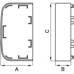 Заглушка 110х50 IN-Liner FRONT