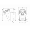 Розетка наружная IP67 16A 2P+E 230В