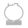 Держатель двухкомпонентный 25 мм для труб