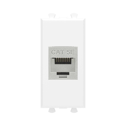 Avanti Компьютерная розетка RJ-45 без шторки      модульная кат.5е экранированная Белое облако 1    модуль