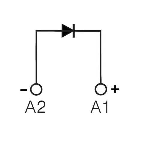 Модуль защиты, диод A1+, 6-250V DC