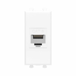 Avanti Розетка компьютерная RJ-45 без шторки      модульная кат.6 Белое облако 1 модуль