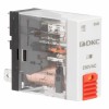 Реле миниатюрное промышленное, 1CO, коммутируемый ток 12 А, AgSnO, напряжение 230V AC, опция – тест-кнопка+светодиод