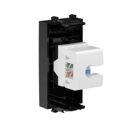 Avanti Компьютерная розетка RJ-45 без шторки      модульная кат.5е Черный квадрат 1 модуль