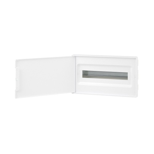 Щиток 18 мод встраиваемый Фрейм (FRAME) ЩРв-п-18, белый, с белой дверцей, с 2 шинами PEN на 8 и 10 отв.