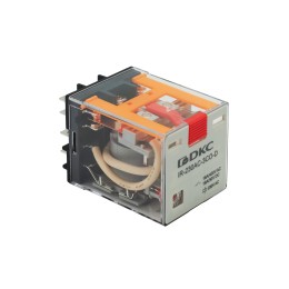 Реле миниатюрное силовое, 3CO, коммутируемый ток 16 А, AgSnO, напряжение 230V AC, опция – тест-кнопка+светодиод