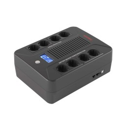 Источник бесперебойного питания line-interactive, Инфо ПДУ (Info PDU), 1000 ВА/600 Вт, 1/1,8xSchuko, LCD, 1x9Aч