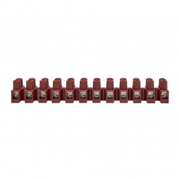Клеммник 12П 150 градусов 450V 24A 2.5мм.кв фибергласс