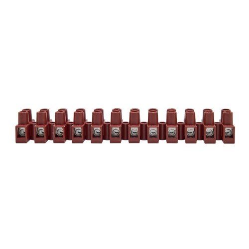 Клеммник 12П 150 градусов 450V 24A 2.5мм.кв фибергласс