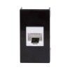 Розетка RJ-45 кат.5E, ЭУИ Вива (Viva),1 мод.,черн