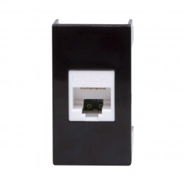 Розетка RJ-45 кат.5E, ЭУИ Вива (Viva),1 мод.,черн