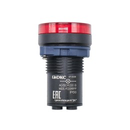 Сигнальная лампа со встроенным диодом 220В, красная, зажим Plug-In