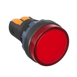 Сигнальная лампа со встроенным диодом 220В, красная, зажим Plug-In