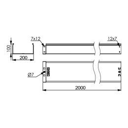 Лоток 200х100 L2000