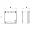 Коробка пластиковая FS с гладкими стенками и клеммниками  IP56 100х100х50мм  4р  450V 6A  4мм.кв