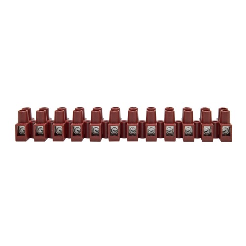 Клеммник 12П 150 градусов 450V 24A 2.5мм.кв фибергласс
