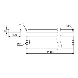 Лоток 100х50 L2000