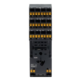 Колодка с клеммами push-in для реле на 4 группы IR-24DC/220DC/230AC-4CO