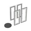 Комплект для объединения корпусов RAM fit бок о бок, Ш = 250/300 мм, комплект - 2 шт.