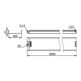 Лоток 300х50 L3000