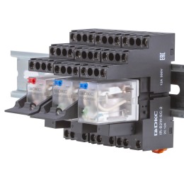 Колодка с винтовыми клеммами для реле на 4 группы IR-24DC/220DC/230AC-4CO