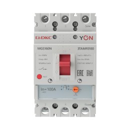 Выключатель автоматический YON max MGS160N 3P 80-100А 36кА с регулируемым термомагнитным расцепителем