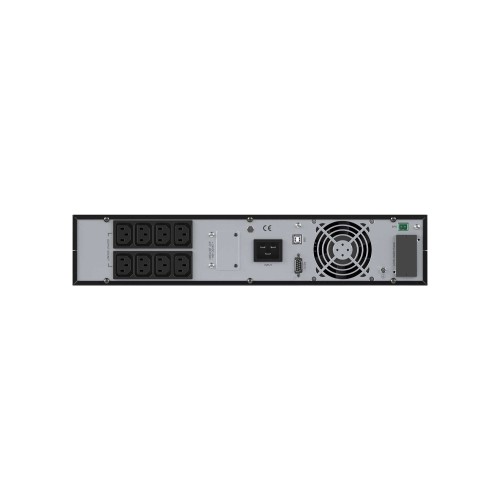 Источник бесперебойного питания Online Смолл Рэкмаунт (Small Rackmount), 2000 ВА/2000 Вт,1/1, 8xIEC C13, 1хIEC C19, EPO, USB, RS-232, Rack 2U, з/у 1А, 4x9Ач