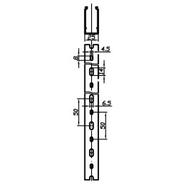Короб перфорированный серый RL12 25x30