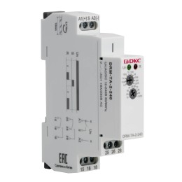 Реле времени, задержка включения, конфигурация контакта 2CO, AC/DC 12-240 В
