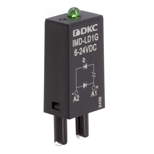 Модуль индикации и защиты, LED зеленый+диод A1+, 6-24V DC