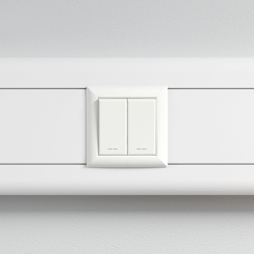 Выключатель модульный, Avanti, белое облако, 1 модуль