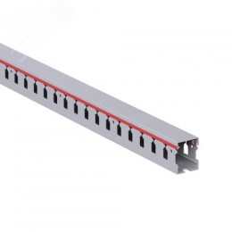 Короб перфорированный серый RL12 25x30