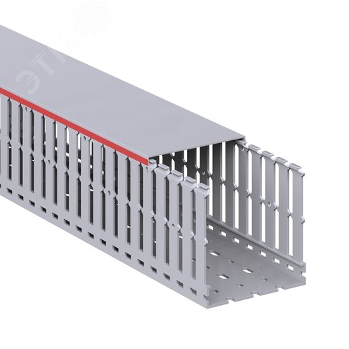 Короб перфорированный T1-EF 100x100 серый QUADRO