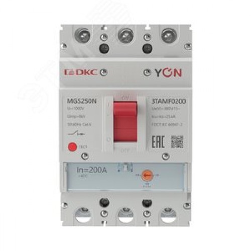 Выключатель автоматический YON MGS250 3P 160-200 A 36 kA