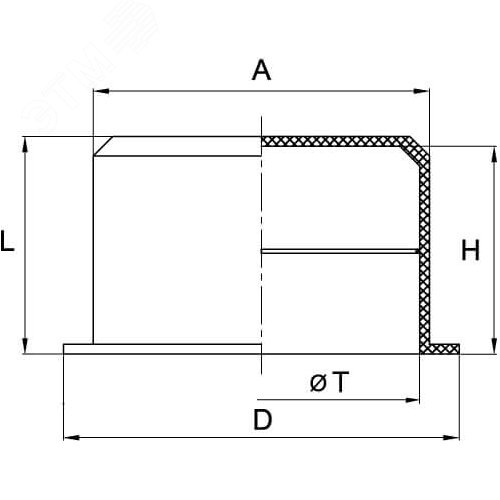 Заглушка для гофрированных труб 32 мм IP40 прозрачная