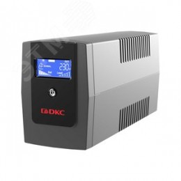 Источник бесперебойного питания line-interactive, Info LCD 600 ВА/360 Вт, 1/1, 3xIEC C13, USB + RJ45, LCD, 1x7Aч